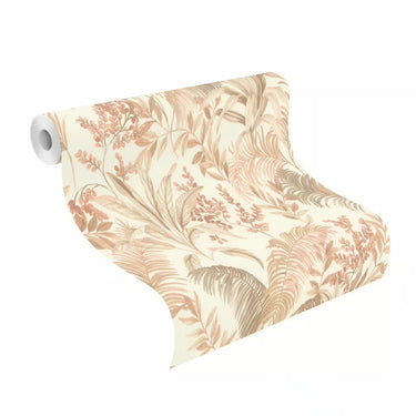 Botanical Palm Pale Terracotta Wallpaper