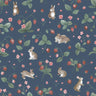 Bunnies & Berries Navy Wallpaper
