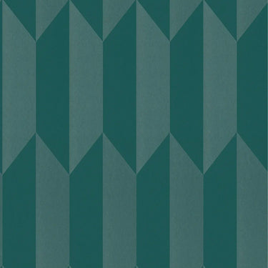 COSMOLiving - Graphic Groove Teal Wallpaper