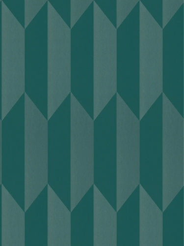 COSMOLiving - Graphic Groove Teal Wallpaper