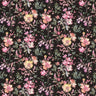 COSMOLiving - Petal Poetry Black Wallpaper