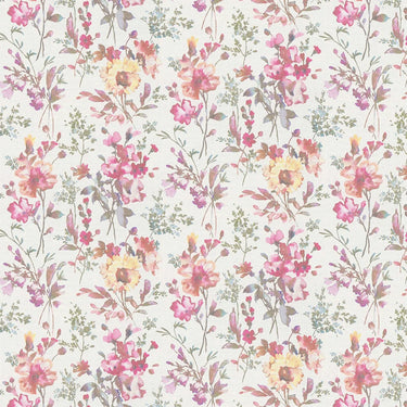 COSMOLiving - Petal Poetry White Wallpaper