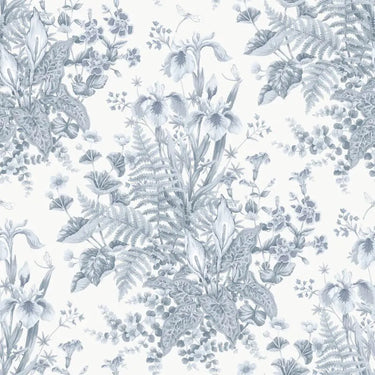 Chelsea Ferns Blue Wallpaper