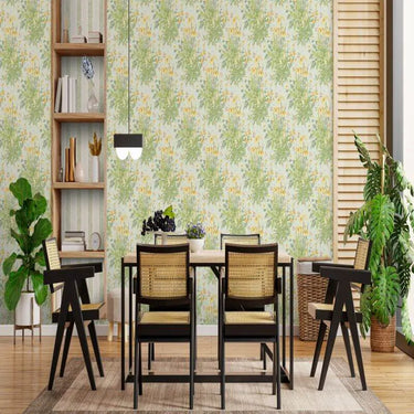 Chelsea Ferns Yellow & Mint Wallpaper