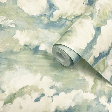Cloudscape Soft Aqua Wallpaper