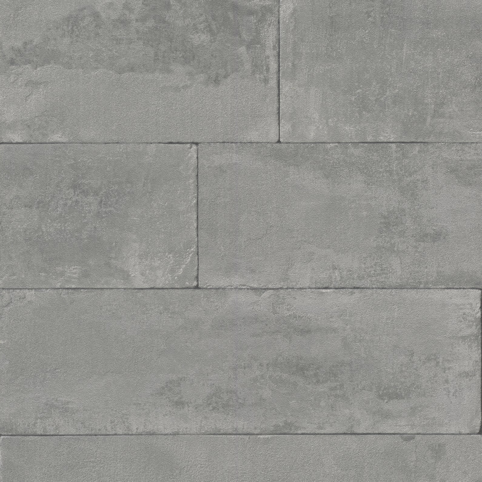 Concrete Tile Grey Wallpaper Room View