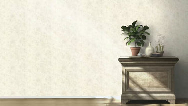 Delicate Floral Grey & Ivory Wallpaper