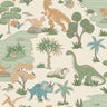 Dino Zoo Cream/Multi Wallpaper
