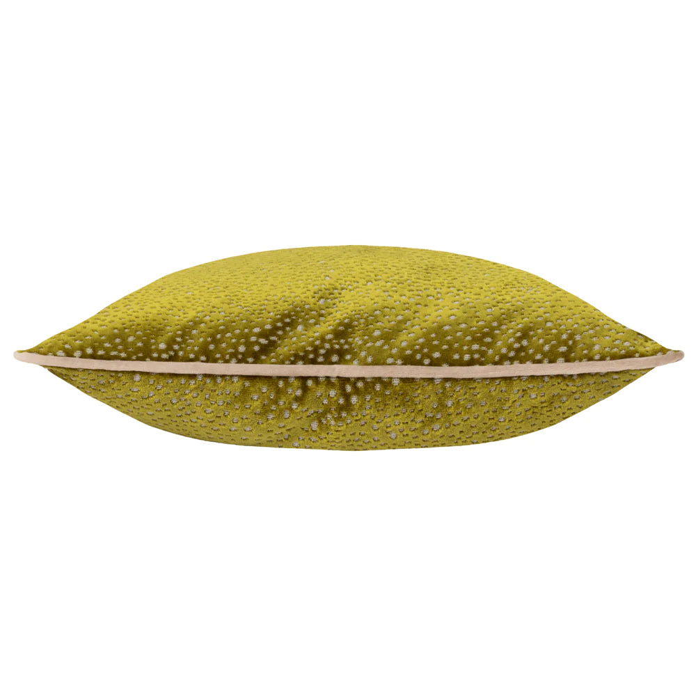 Estelle Spotted Cushion Moss/Taupe | Riva Home
