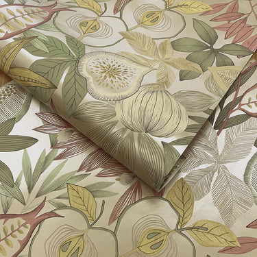 Exotic Fruit Gold Wallpaper