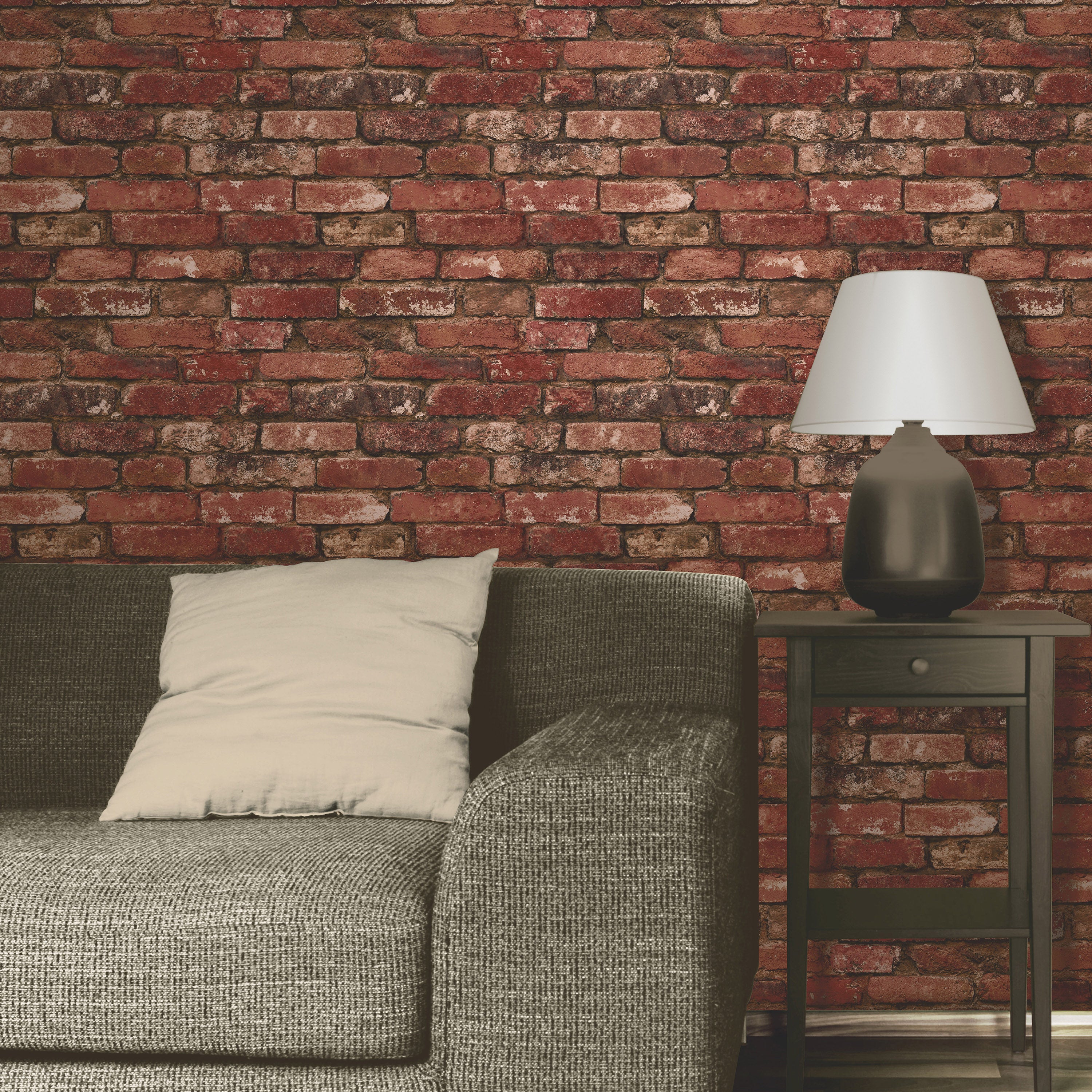 Distinctive Rustic Brick Red Wallpaper| House Brick Wallpaper| FD31285