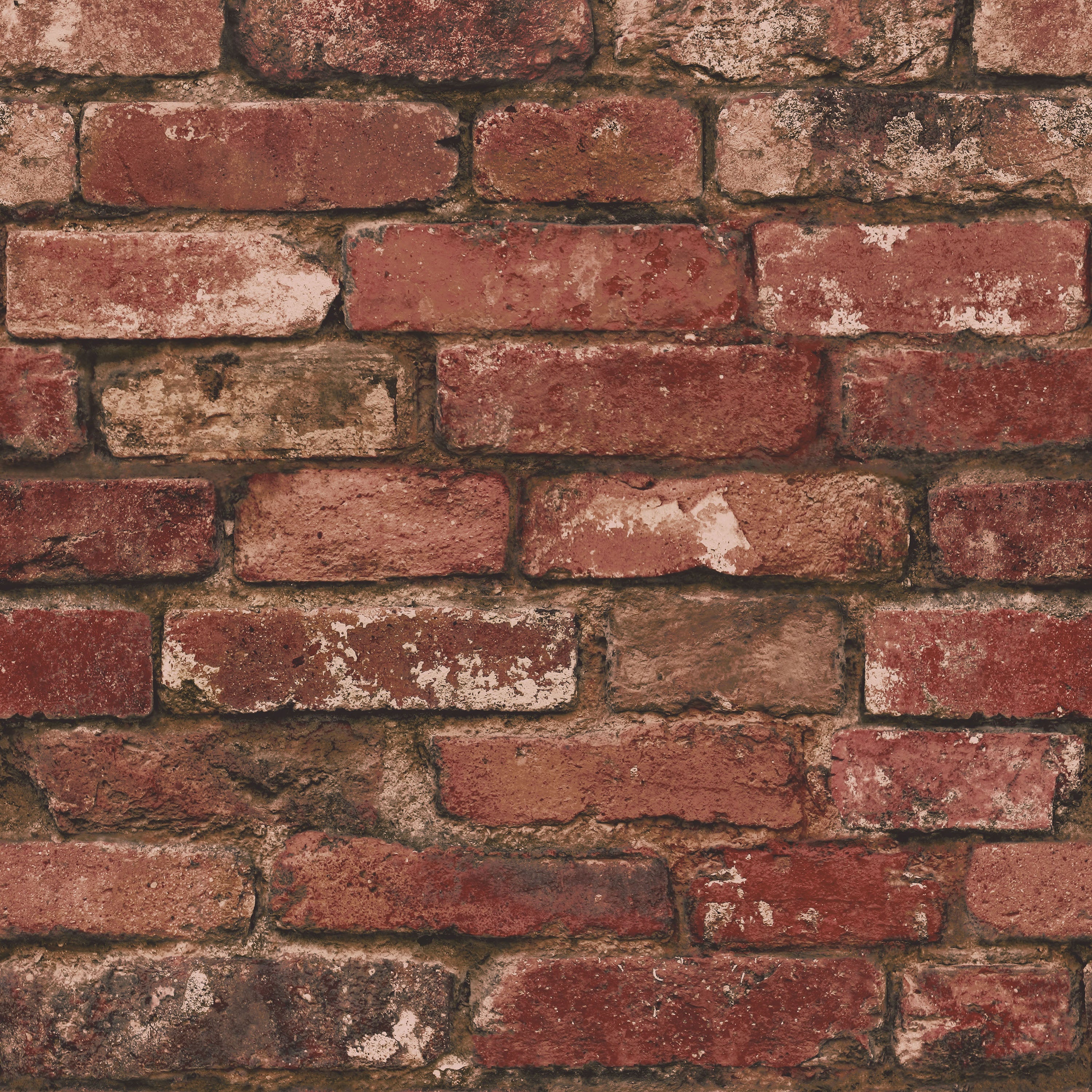 Distinctive Rustic Brick Red Wallpaper| House Brick Wallpaper| FD31285