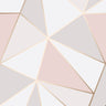 Fine Decor Wallpaper | Apex Geometric Rose Gold | FD41993