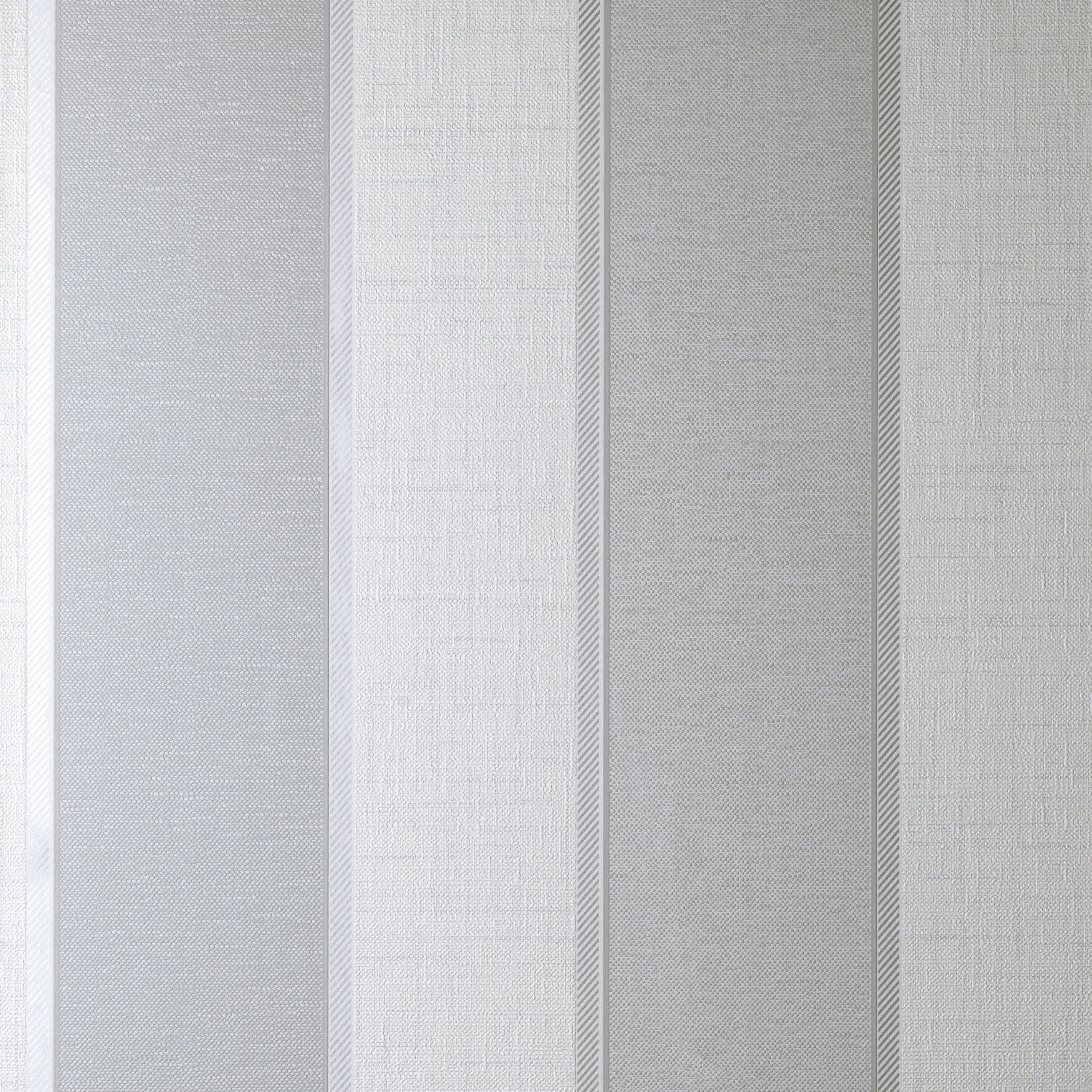 Larson Stripe Grey and Silver Wallpaper | Fine Decor | FD42824