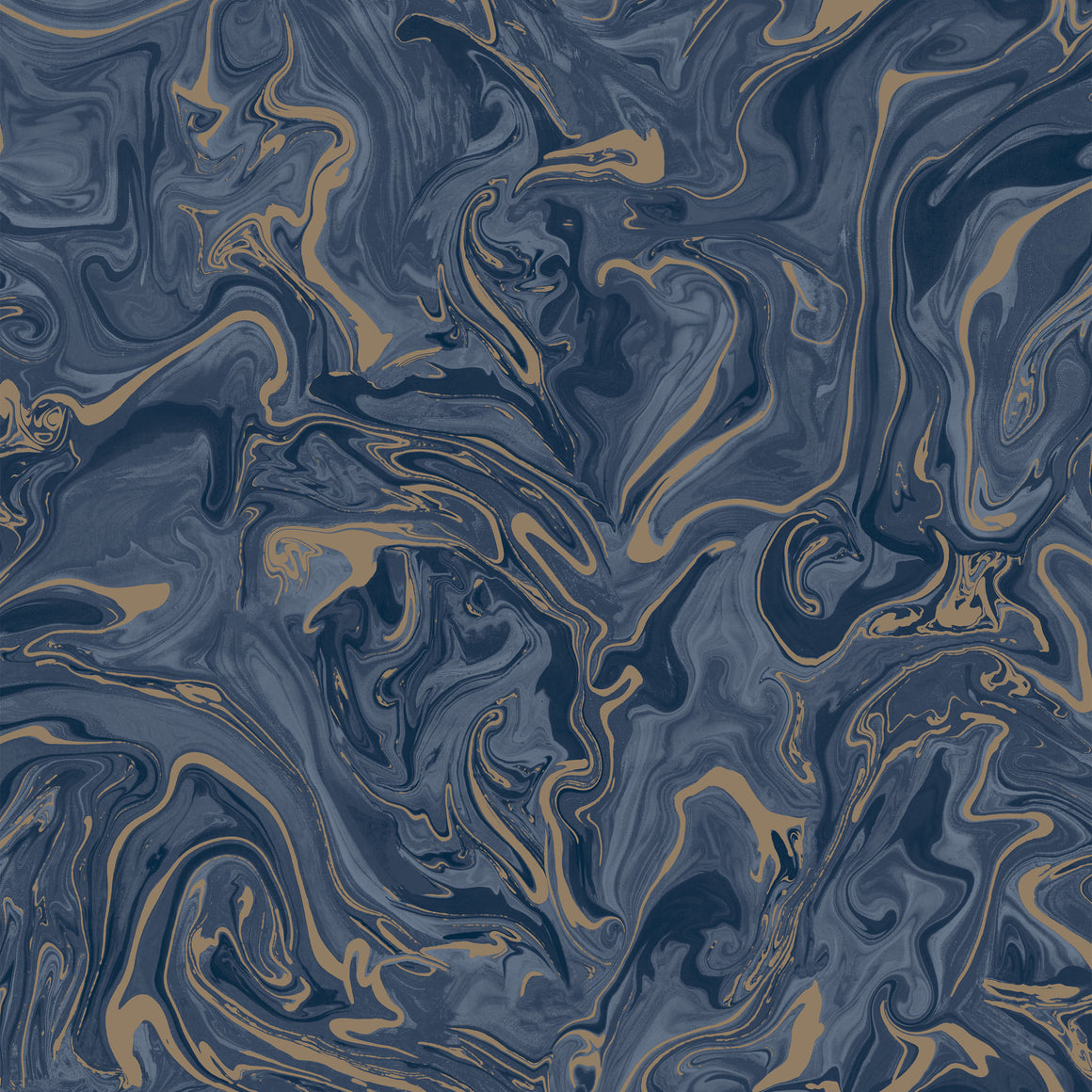 Marble Navy Blue Wallpaper