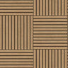 Factory VI - Tonea Wood Effect Accoustic Panels Brown Wallpaper