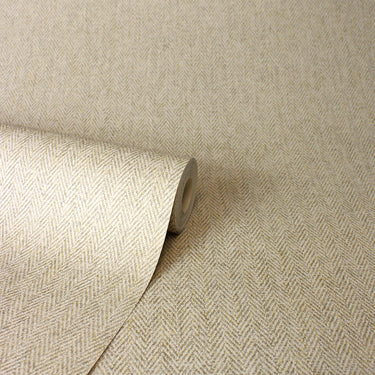 Harris Tweed Plain Natural Wallpaper


