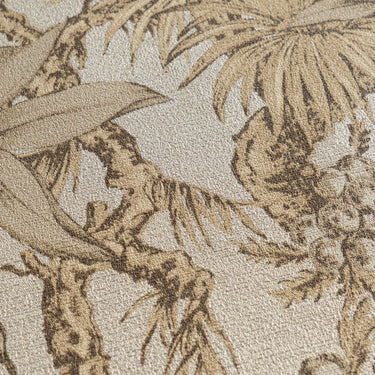 History of Art 2 - Luxury Tropical Silver & Beige Wallpaper