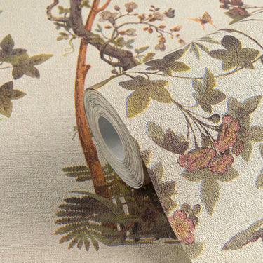 History of Art 2 - Paradise Garden Floral Cream Wallpaper
