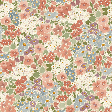 Inia Ditsy Flowers Pink & Blue Wallpaper