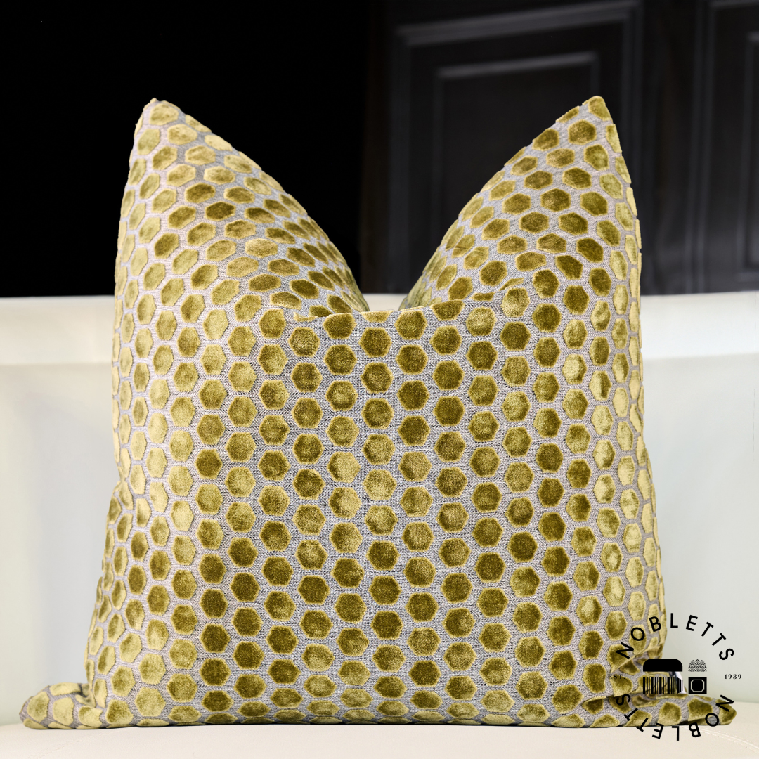 Jorvik Olive Cushion | Malini Designer Cushions | WonderWall
