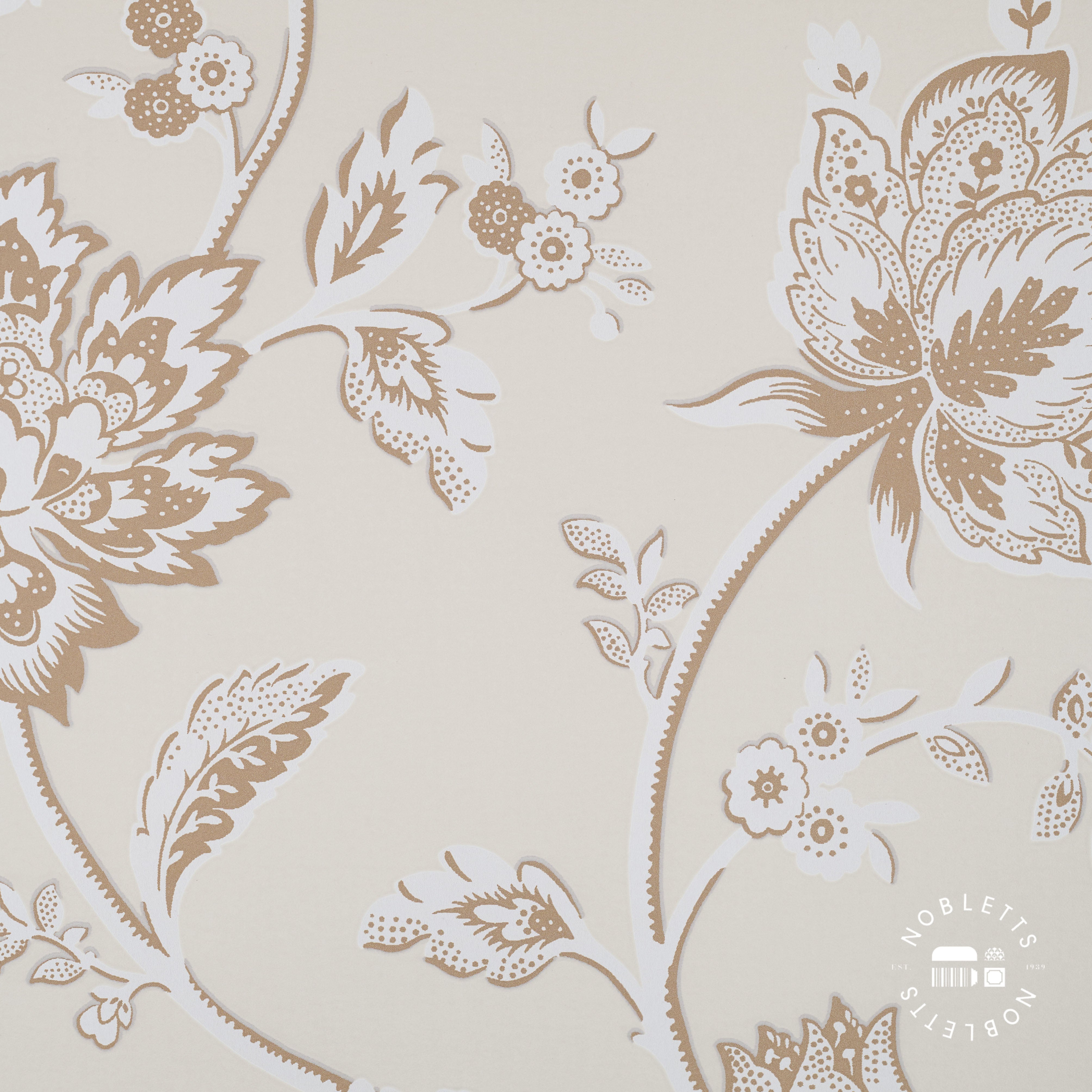 Juliette Floral Natural Wallpaper