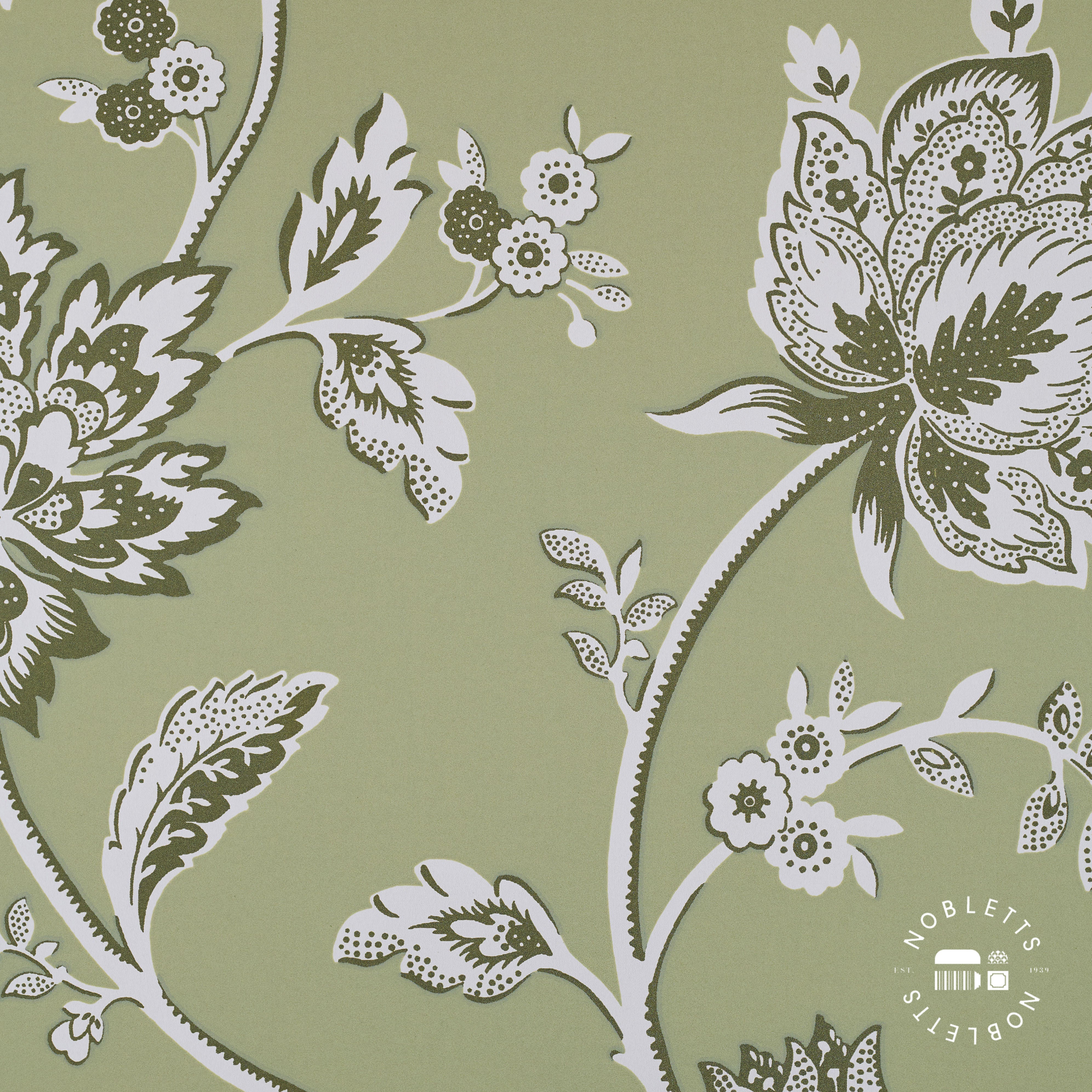 Juliette Floral Sage Wallpaper
