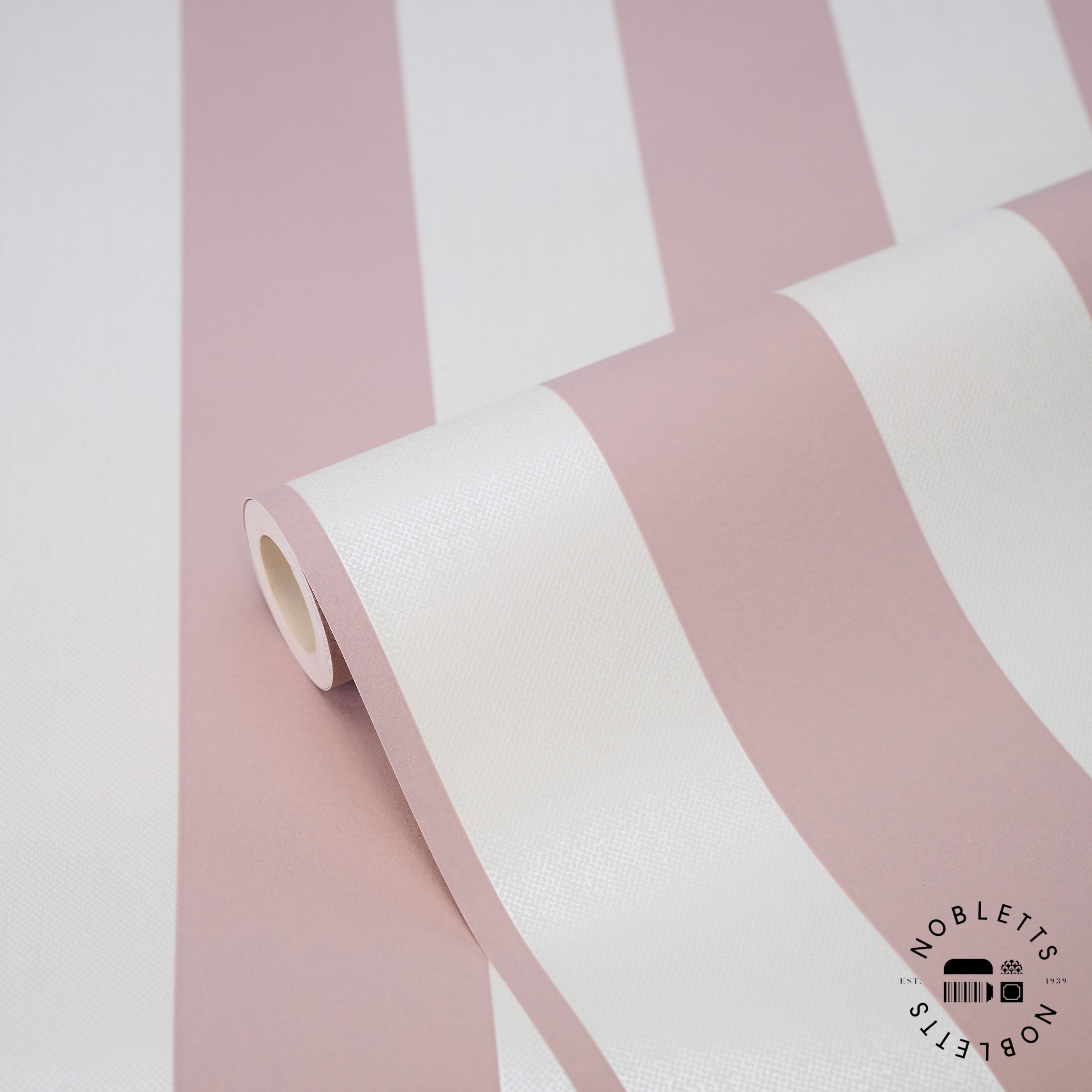 Nobletts Juliette Stripe Pink Wallpaper - Striped Wallpaper - Nobletts ...