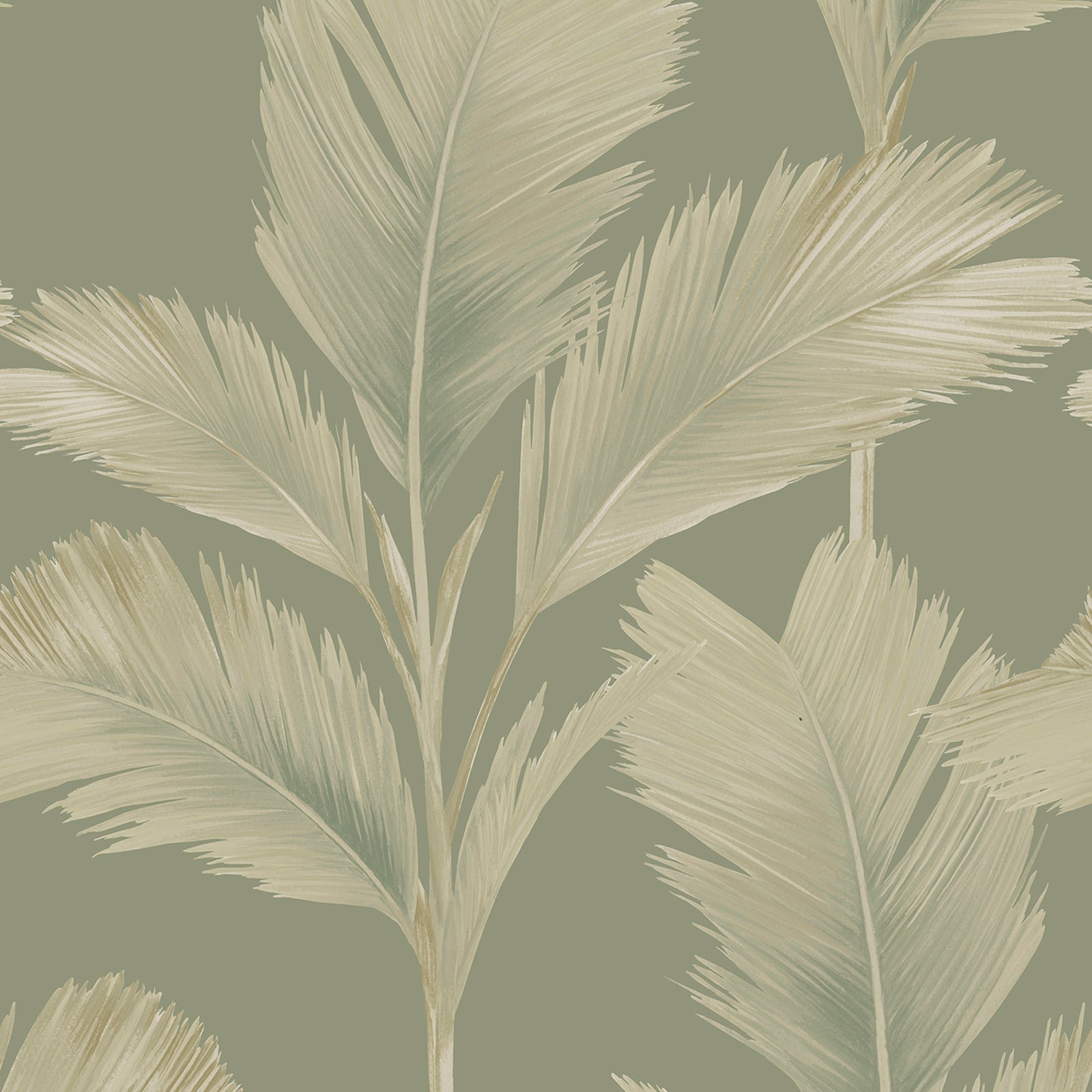 Kailani Palm Wallpaper Sage