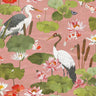 Koi Pond Blush Wallpaper