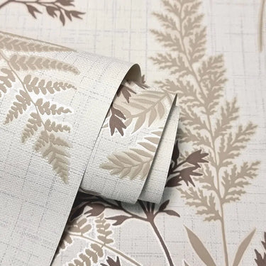 Larson Fern Mocha Wallpaper
