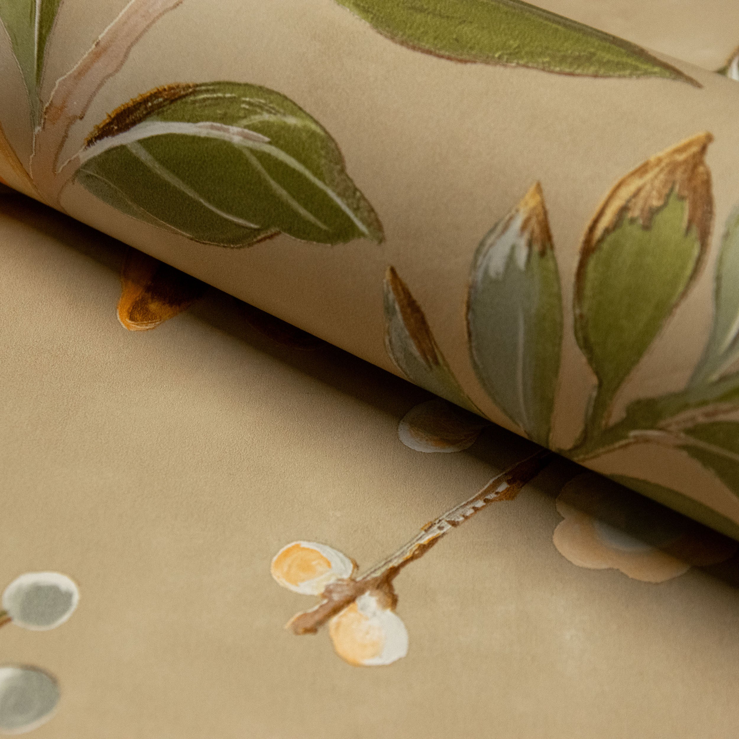 Lola Floral Yellow Wallpaper | Grandeco Wallcoverings | A68802