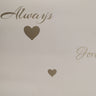Love Heart Twilight Cream and Gold Wallpaper

