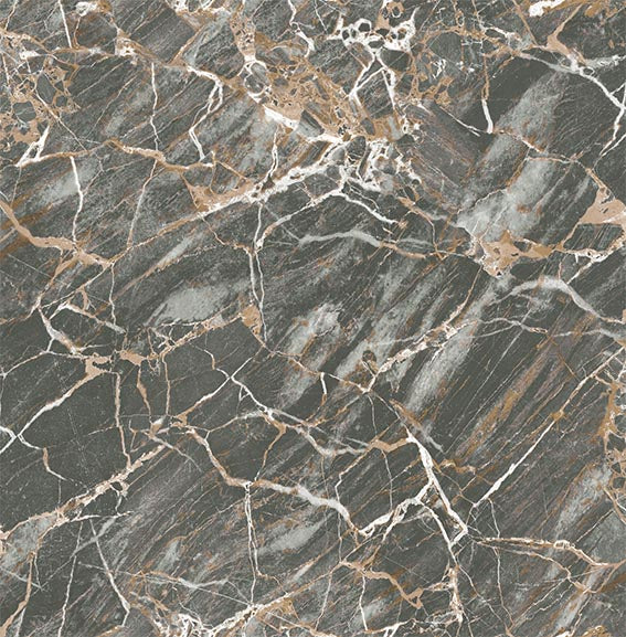 Carbon Onyx Charcoal Marble Wallpaper | Fine Decor Wallcoverings | M1749