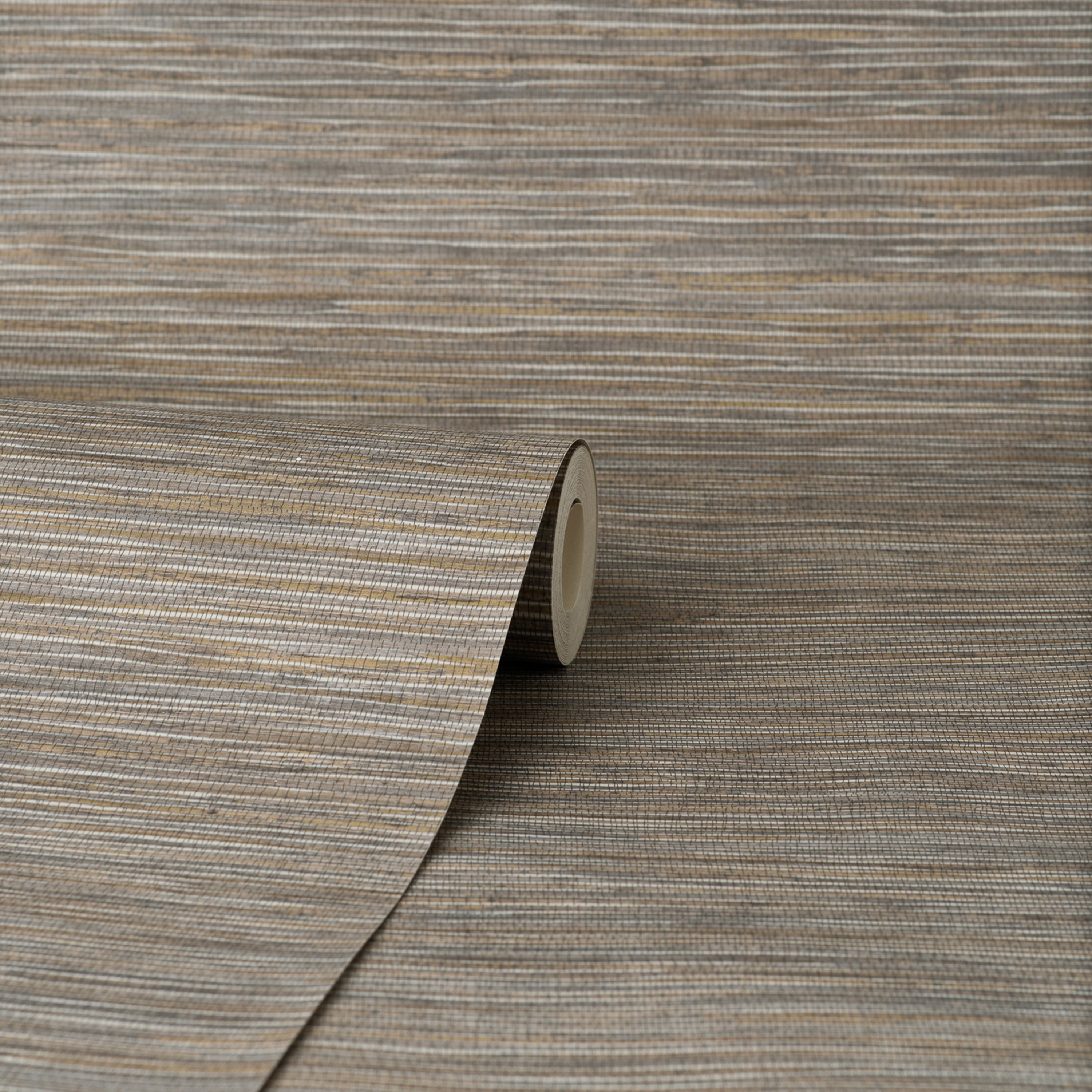 Fusion Plain Stone Grey Wallpaper | Seagrass Fabric Effect | M1767