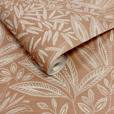 Sahara Leaf Fern Clay Wallpaper | Fern Patterned Wallpaper | M1783
