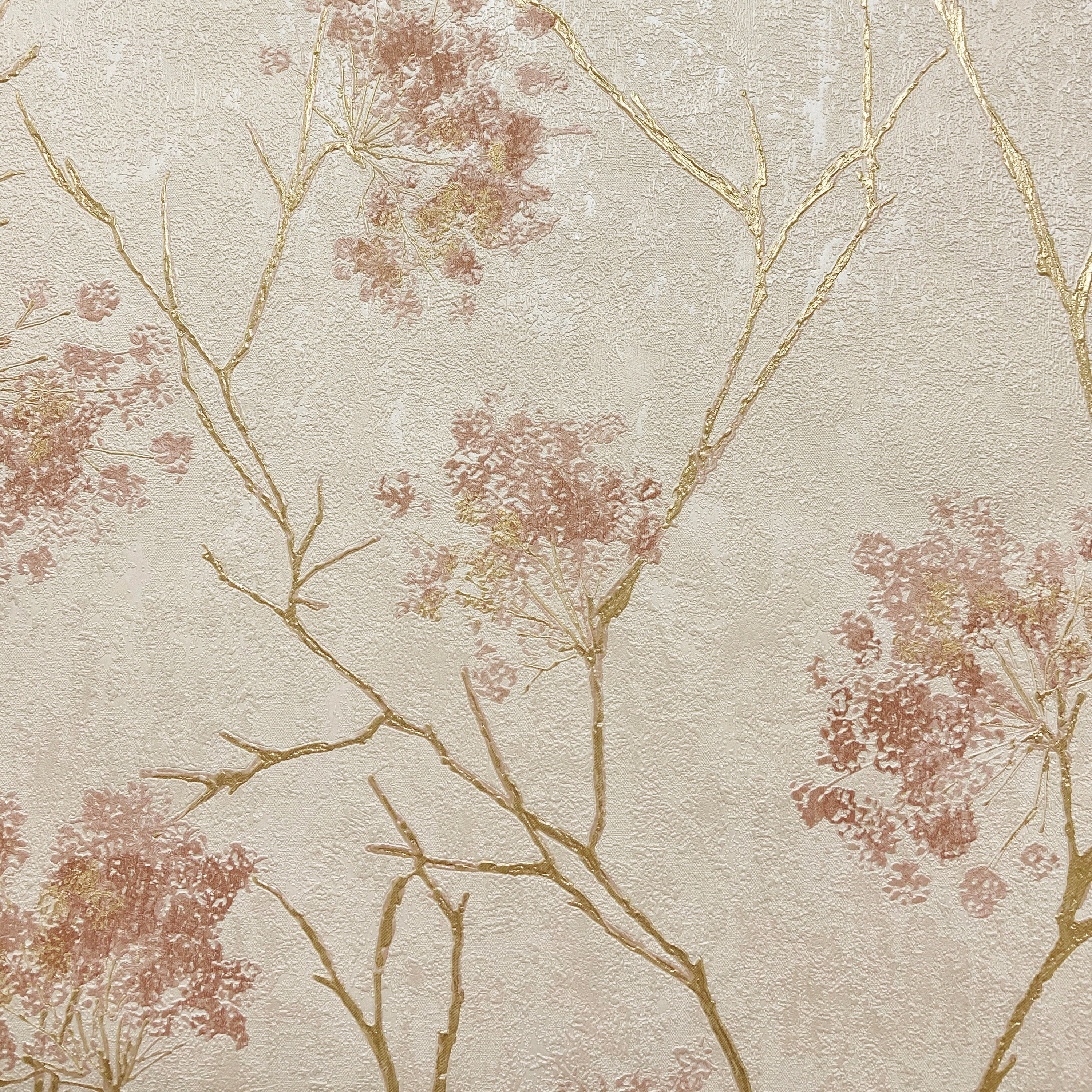 Sofia Sprig Blush Wallpaper | Floral Blossom Wallpaper | M95670