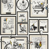 Mad House White Wallpaper