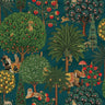 Mangrove Forest Teal Wallpaper