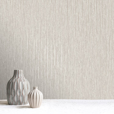 Manila Linear Plain Grey Wallpaper