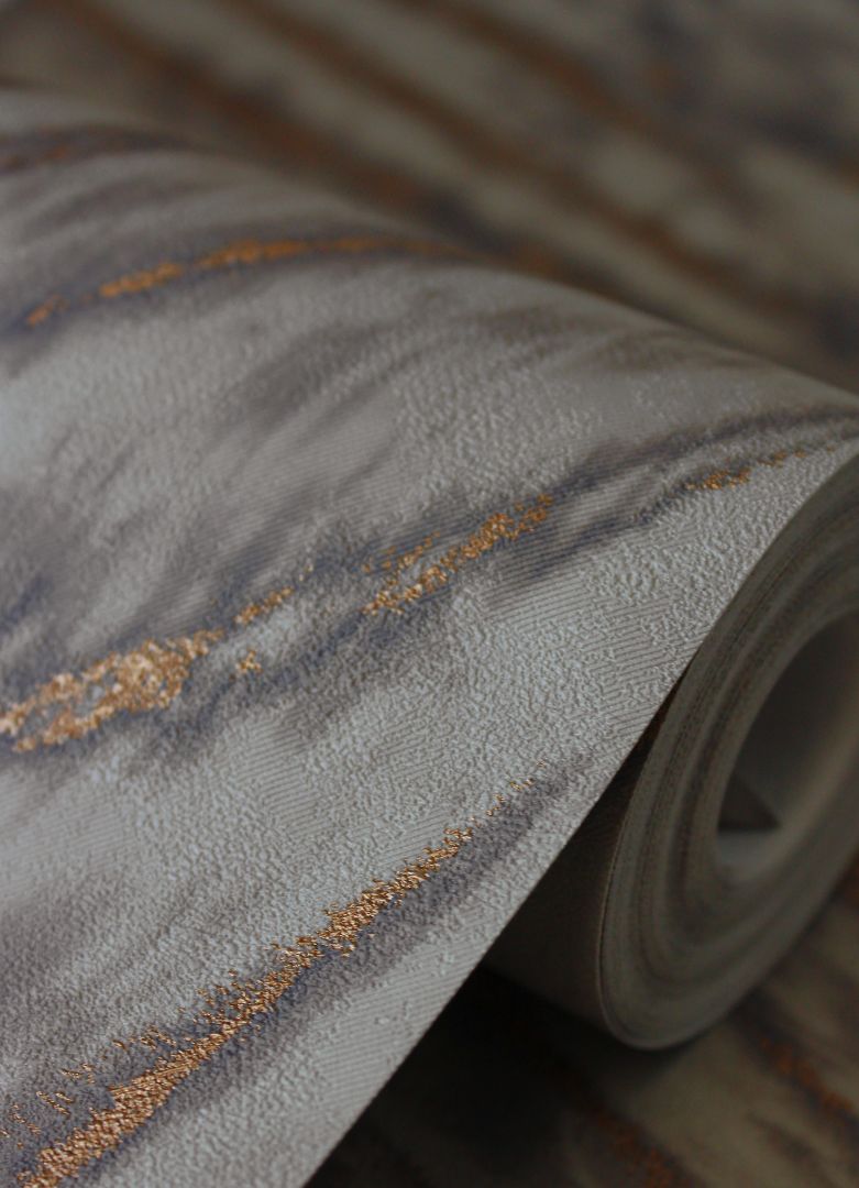 Marble Ember Wallpaper in Smoke