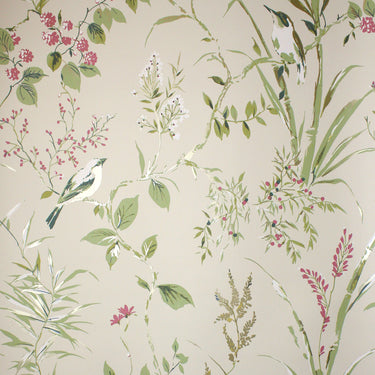 Mariko Floral Natural Wallpaper