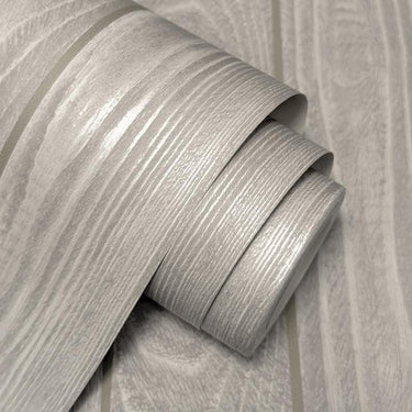 Metallic Wood Natural Wallpaper