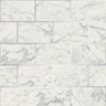 Metro Brick Marble Silver Wallpaper