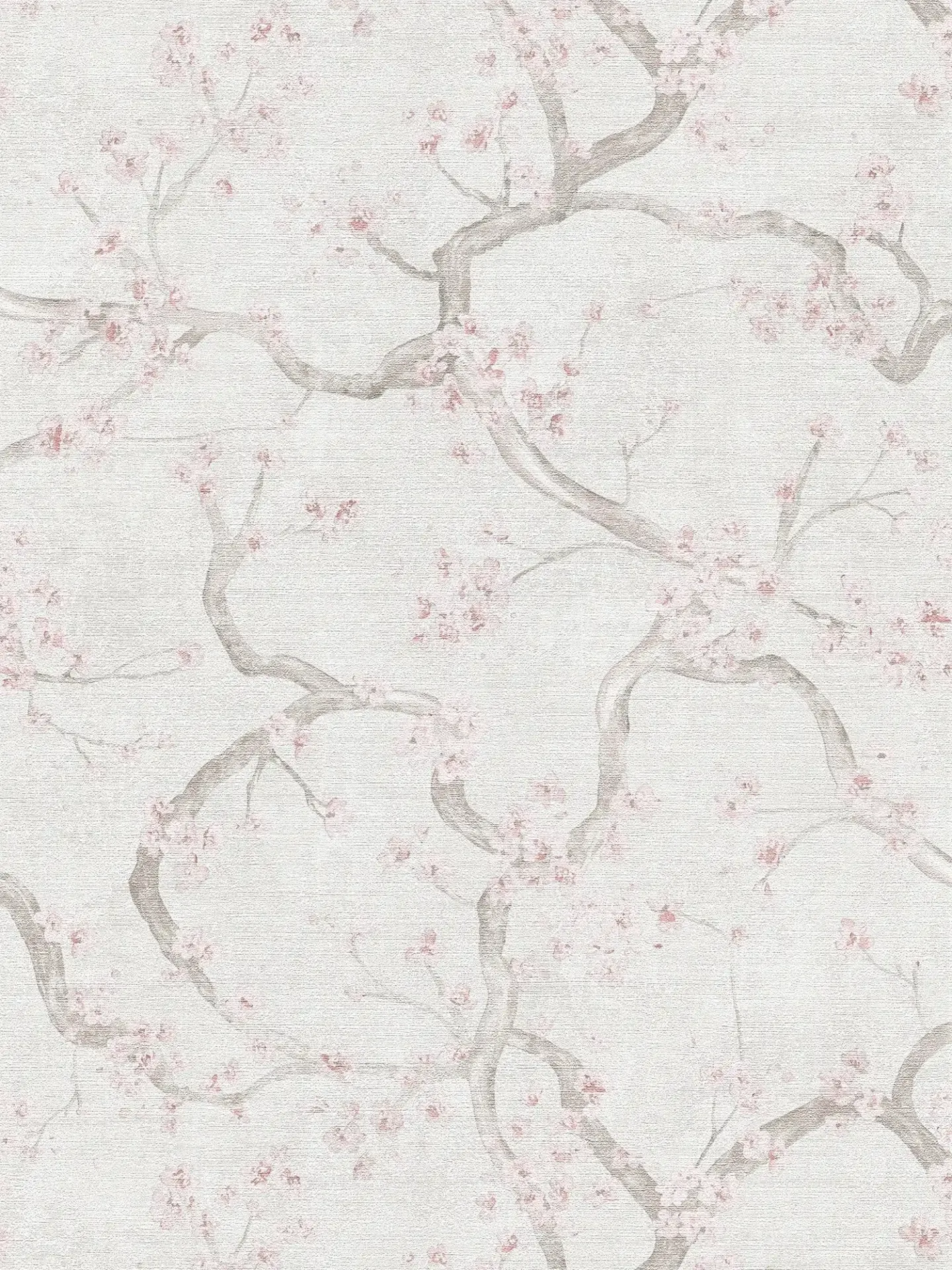 Cherry Blossom Blush Floral Wallpaper