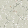 Metropolitan Stories Cherry Blossom Sage Wallpaper