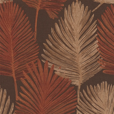 Metropolitan Stories Palm Rust Wallpaper