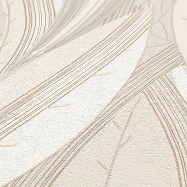 Metropolitan Stories Squiggle Cream Wallpaper