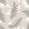 Moda Feather Beige Wallpaper