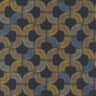 Modern Geo Navy & Gold Wallpaper
